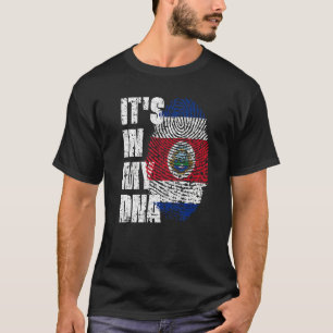 Es ist in meiner DNA Costa Rica Flagge Costa Ricas T-Shirt