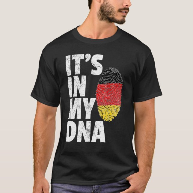 Es ist in meiner DNA-deutschen Flagge Männer Fraue T-Shirt (Vorderseite)