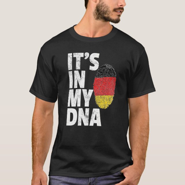 Es ist in meiner DNA-deutschen Flagge Männer Fraue T-Shirt (Vorderseite)