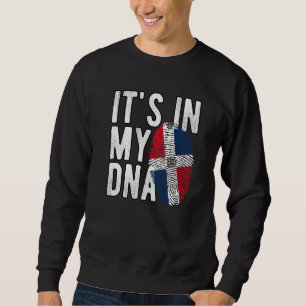 es ist in meiner DNA Dominikanische Republik Flagg Sweatshirt
