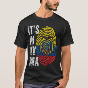 ES IST IN MEINER DNA Ecuador Fahne Männer Frauen K T-Shirt