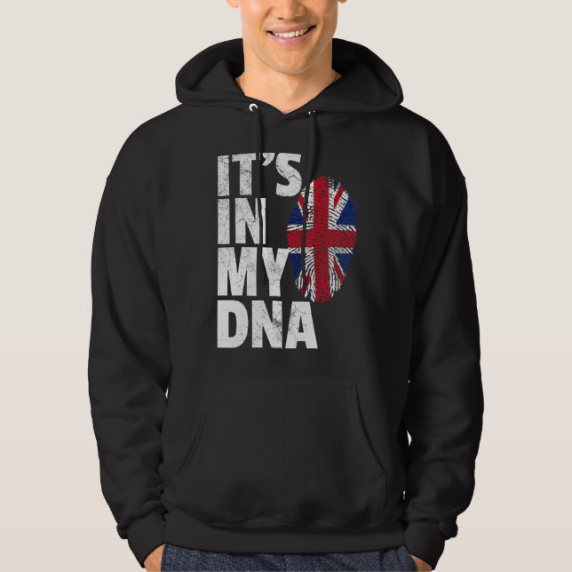Es ist in meiner DNA-England-Flagge Hoodie (Vorderseite)