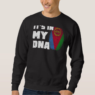 Es ist in meiner DNA Eritrea Flag Fingerabdruck Mä Sweatshirt