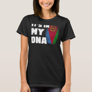 Es ist in meiner DNA Eritrea Flag Fingerabdruck Mä T-Shirt