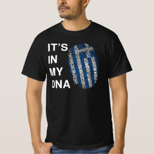 Es ist in meiner DNA Fingerprint Griechenland Flag T-Shirt