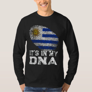 Es ist in meiner DNA Fingerprint Uruguay-Flagge T-Shirt