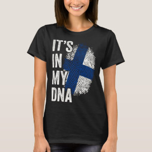ES IST IN MEINER DNA Finnland-Flagge Finnische Wur T-Shirt
