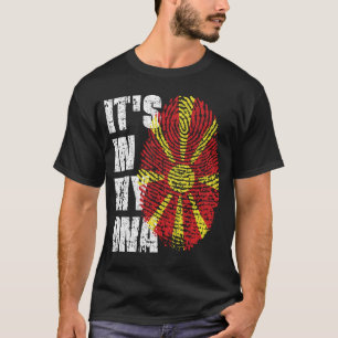 ES IST IN MEINER DNA-Flag North Mazedonien Flag Bo T-Shirt
