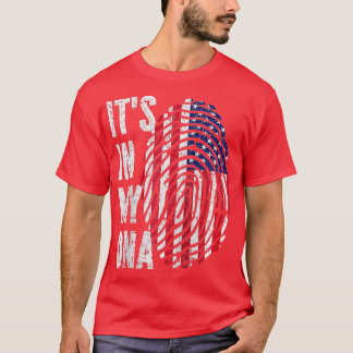 ES IST IN MEINER DNA Flag United Staaten American  T-Shirt