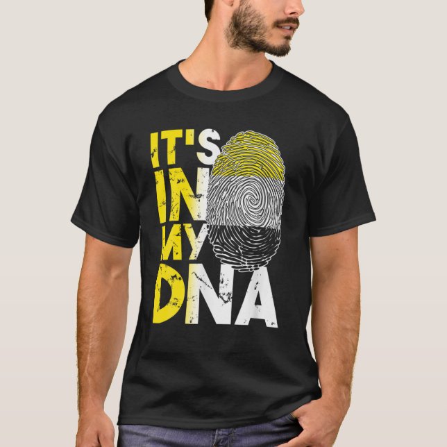 Es ist in meiner DNA Garifuna Flag Afro Karibik T-Shirt (Vorderseite)