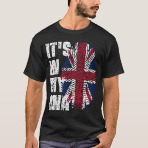 ES IST IN MEINER DNA Großbritannien Flag Boy Girl T-Shirt