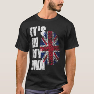 ES IST IN MEINER DNA, Großbritannien-Flagge T-Shirt