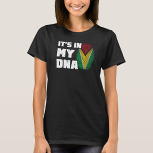 Es ist in meiner DNA Guyana Flag Fingerprint Männe T-Shirt