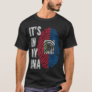 ES IST IN MEINER DNA Haitis Fahne Männer Frauen Ki T-Shirt