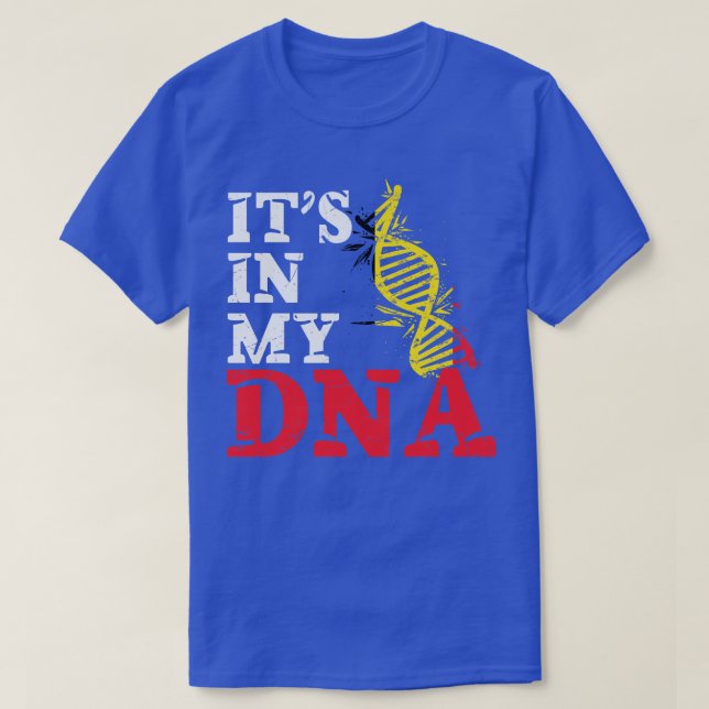 Es ist in meiner DNA in Belgien T-Shirt (Design vorne)