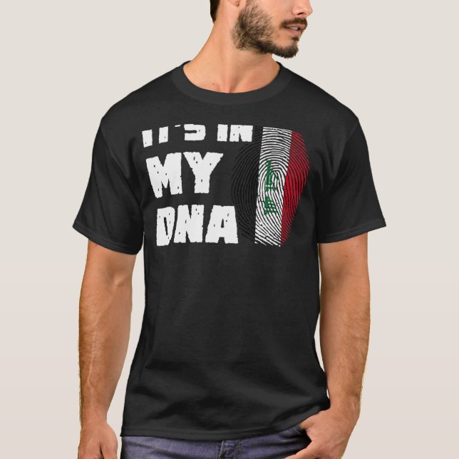Es ist in meiner DNA Irak Flag Fingerprint Männer  T-Shirt (Vorderseite)