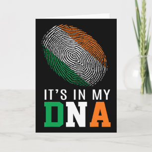 Es Ist In Meiner Dna Irland Irische Flagge Geschen Karte