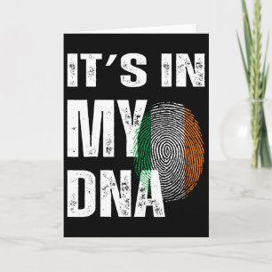 Es ist in meiner DNA Irland Irische Flagge Geschen Karte