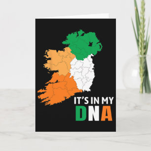 Es Ist In Meiner Dna Irland Irische Flagge Geschen Karte