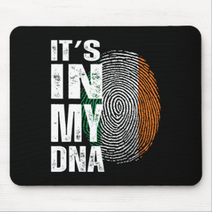 Es Ist In Meiner Dna Irland Irische Flagge Geschen Mousepad