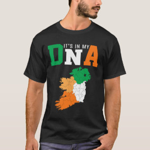 Es Ist In Meiner Dna Irland Irische Flagge Geschen T-Shirt