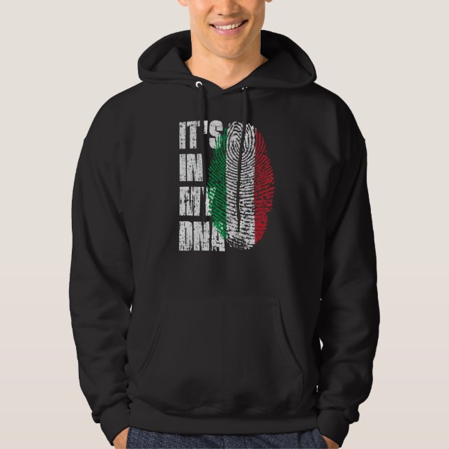 Es ist in meiner DNA-Italien-Flagge Italienisch Hoodie (Vorderseite)