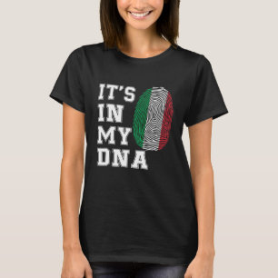 Es ist in meiner DNA Italienische Stolz-Flagge Ita T-Shirt