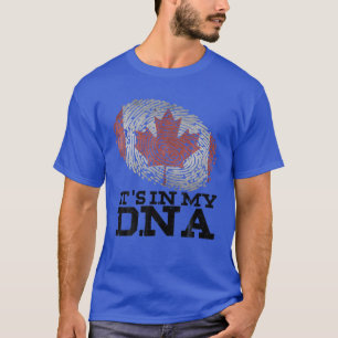 Es ist in meiner DNA kanadische Flagge Hockey Fan T-Shirt