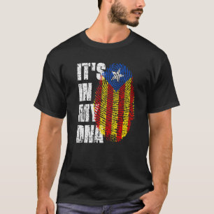 Es Ist In Meiner Dna Katalonien-Flagge Katalanisch T-Shirt