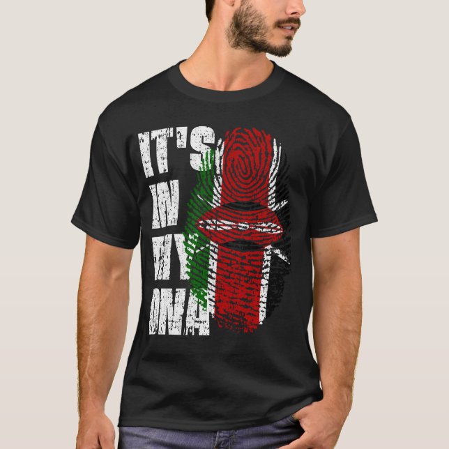 ES IST IN MEINER DNA Kenya Flag Jungs Mädchen Gesc T-Shirt (Vorderseite)
