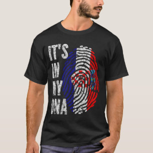 ES IST IN MEINER DNA Kroatien Flaggen Männer Fraue T-Shirt