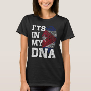 Es ist in meiner DNA kubanische Fingerabdruck-Fahn T-Shirt