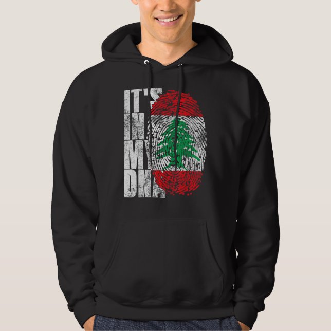 Es ist in meiner DNA-Libanon Grafik für Männer Leb Hoodie (Vorderseite)