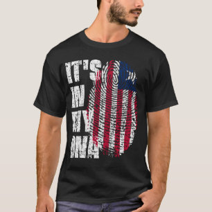 ES IST IN MEINER DNA Liberia-Flagge Junge Mädchen  T-Shirt