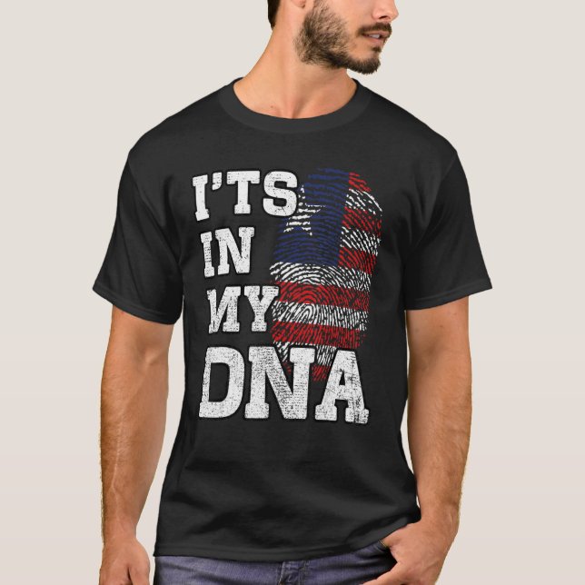 Es ist in meiner DNA Liberian Fingerprint Proud Li T-Shirt (Vorderseite)