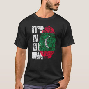 Es ist in meiner DNA-Malediven-Flagge maldivesisch T-Shirt