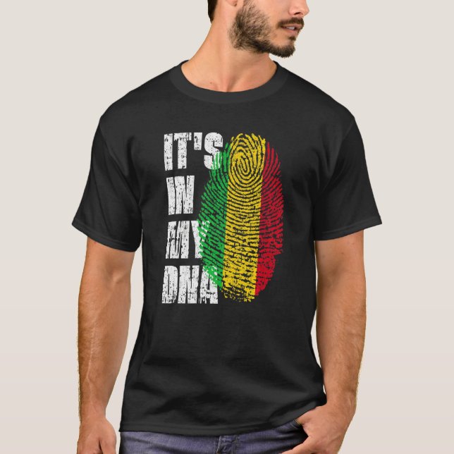 Es ist in meiner DNA-Mali-Flagge Mali T-Shirt (Vorderseite)