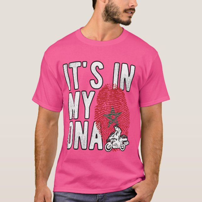 Es ist in meiner DNA Marokko Flagge Marokko marokk T-Shirt (Vorderseite)
