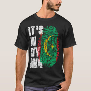 ES IST IN MEINER DNA Mauretanien Flag Junge Mädche T-Shirt