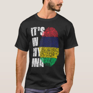 Es ist in meiner DNA Mauritius-Flagge Mauritius T-Shirt