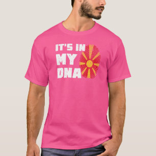 Es ist in meiner DNA Mazedonien Flag Fingerprint M T-Shirt