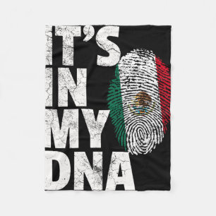 Es ist in meiner DNA Mexikanische Mexiko-Flagge Ci Fleecedecke