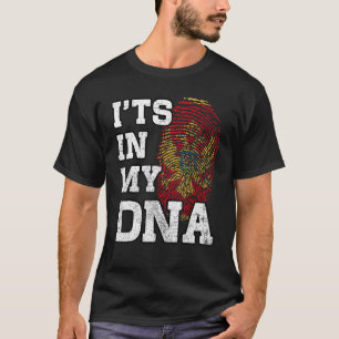 Es ist in meiner DNA Montenegrinischer Fingerabdru T-Shirt