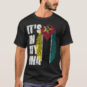 ES IST IN MEINER DNA Mosambik-Flagge Junge Mädchen T-Shirt