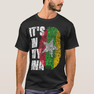 ES IST IN MEINER DNA, Myanmar Flag Boy Girl Gift T-Shirt