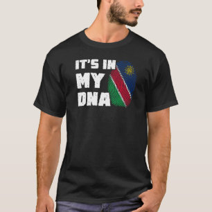 Es ist in meiner DNA Namibia Flag Fingerprint Männ T-Shirt
