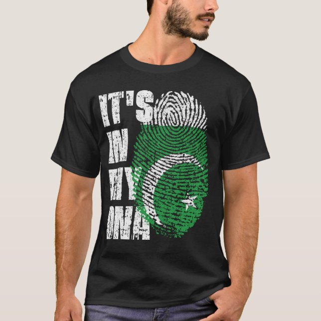 ES IST IN MEINER DNA Pakistan Flaggen Jungs Mädche T-Shirt (Vorderseite)