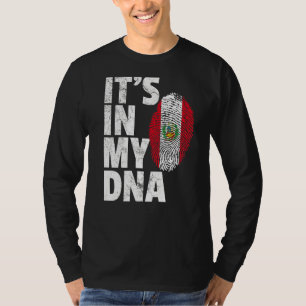 Es ist in meiner DNA Peru-Flagge Souvenir T-Shirt