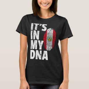 Es ist in meiner DNA Peru-Flagge Souvenir T-Shirt