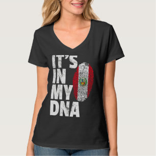 Es ist in meiner DNA Peru-Flagge Souvenir T-Shirt